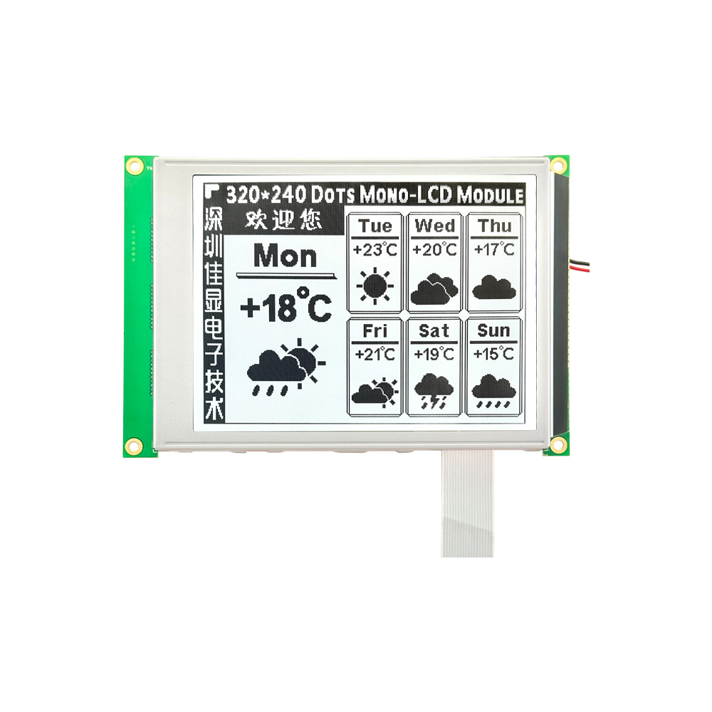 Fluid Options Of A Graphic LCD Display for Industrial Use