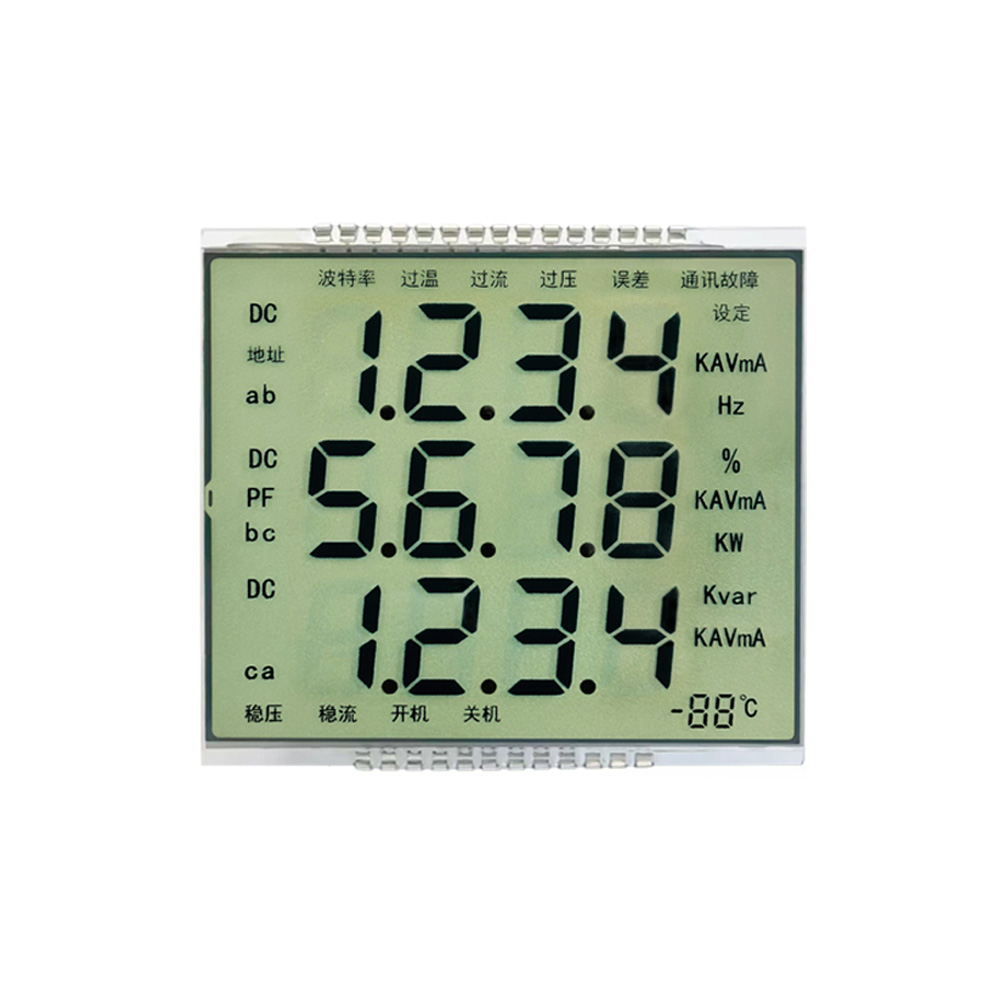LCD 7 Segment Display Module Bright Instrument Panel Unit