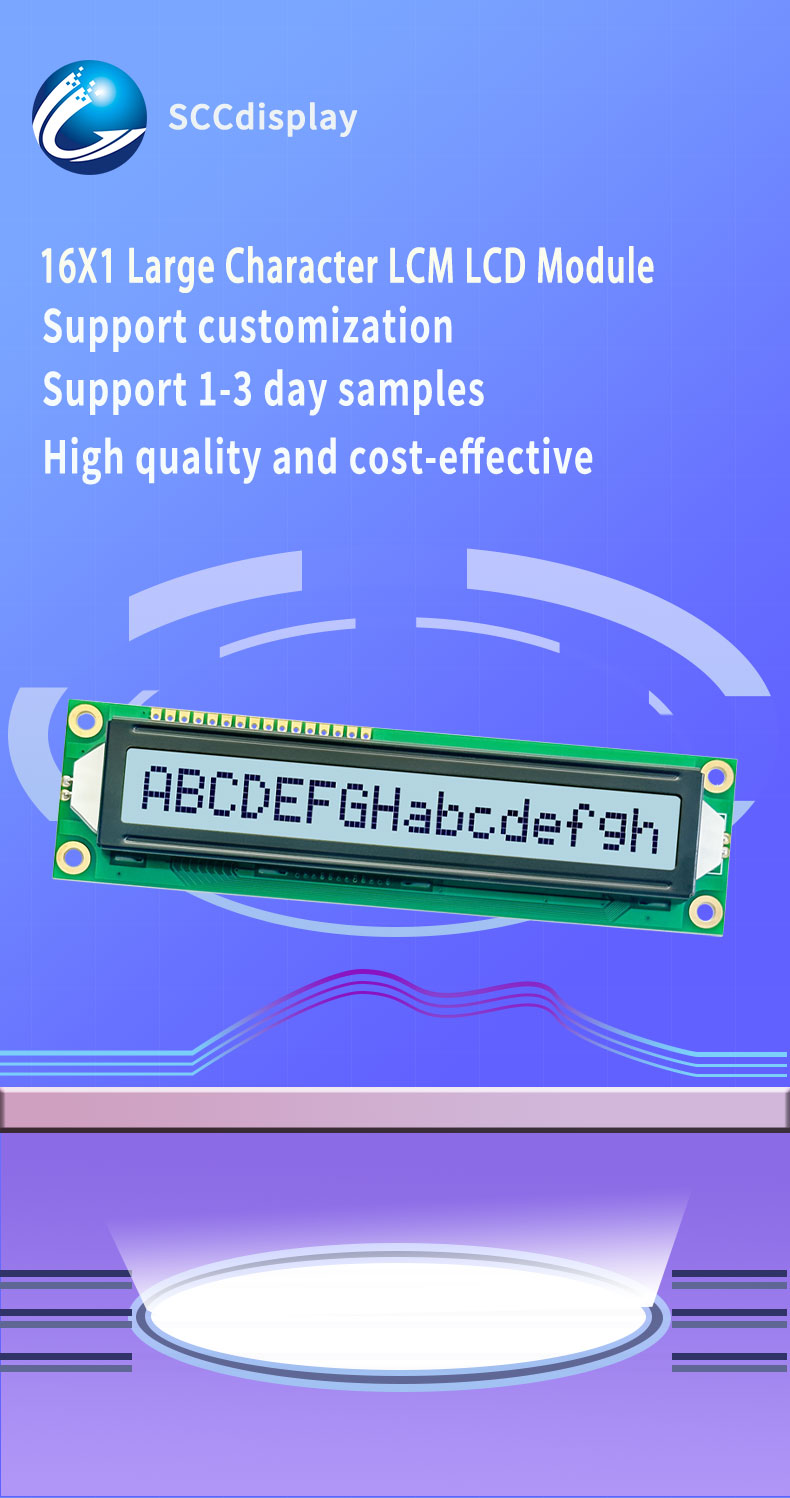 16x1 Character LCD Display-Large Character Display Screen