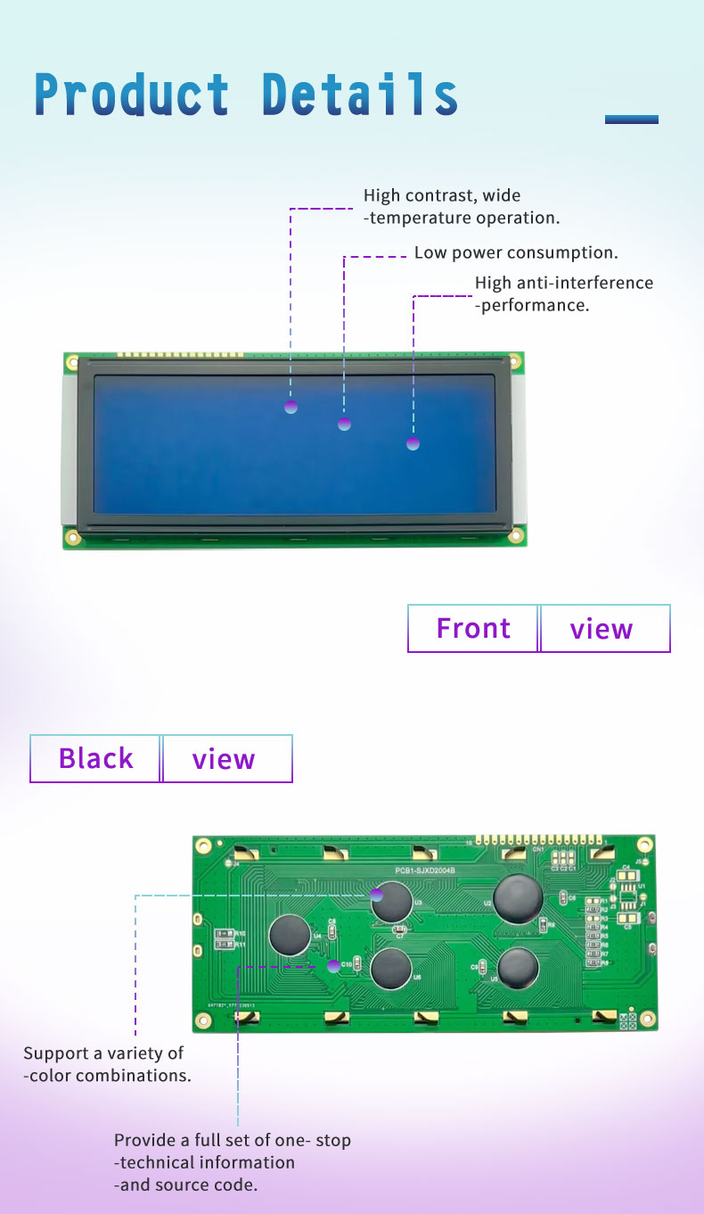 2004 Character LCD Module Display for 20x4 Data Panels