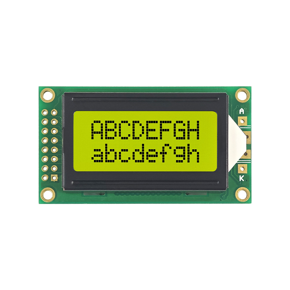 کریکٹر LCD ڈسپلے پن آؤٹ - SJXD0802A-1