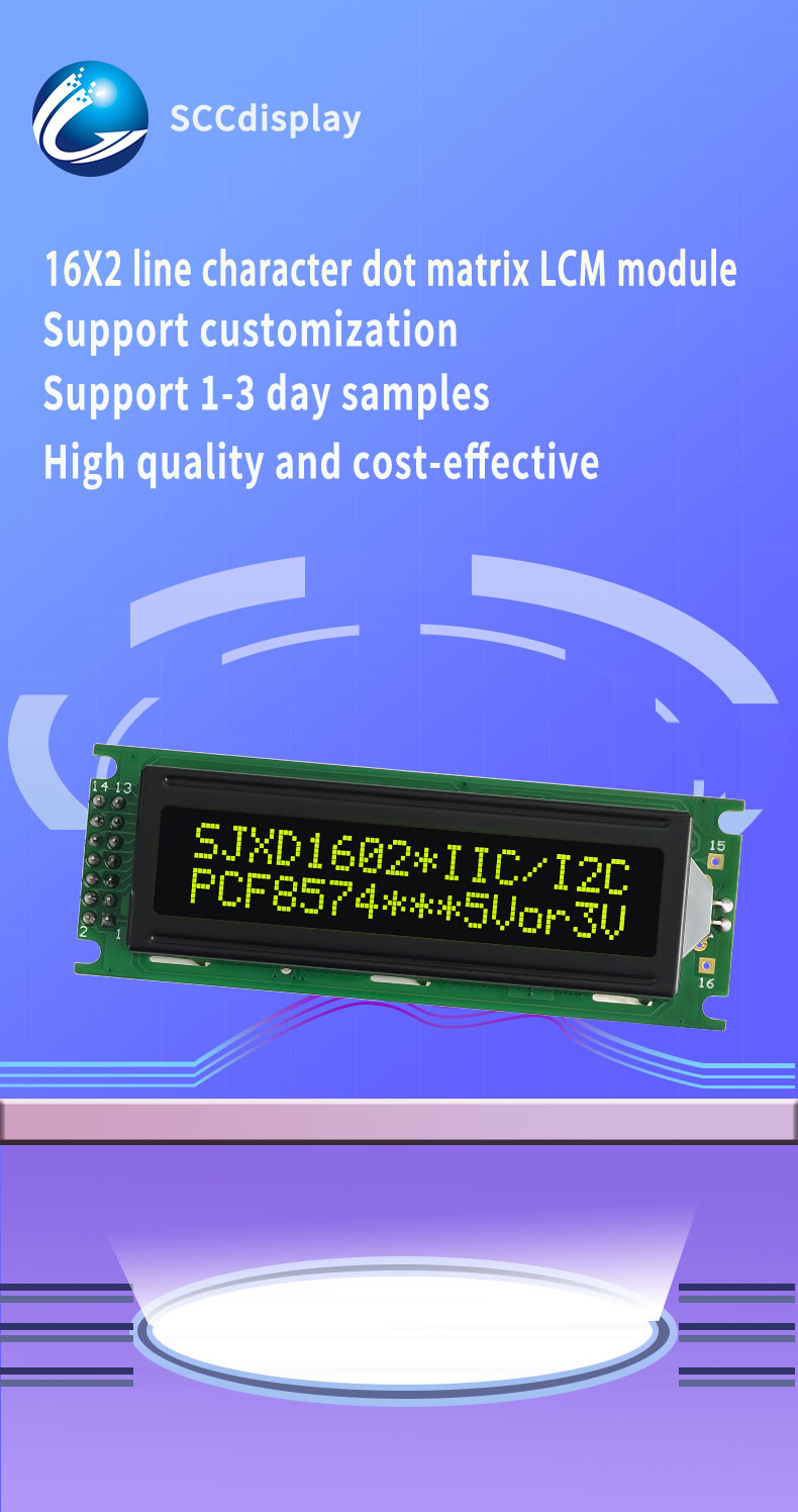 Arduino IIC I2C 1602 LCD for VA Contrast Display Panels