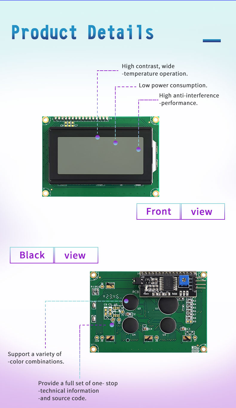 Lcd Cmd LCD Character Display Commands IIC Control Text Module