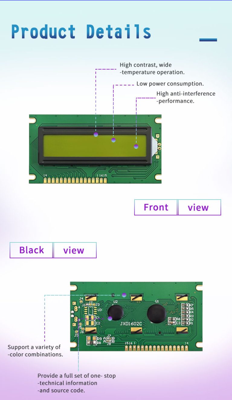 LCD 1602 Module Arduino - 16 * 2 Dot Matrix Display Module