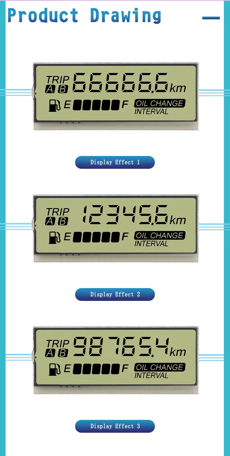 Motorcycle Cluster LCD