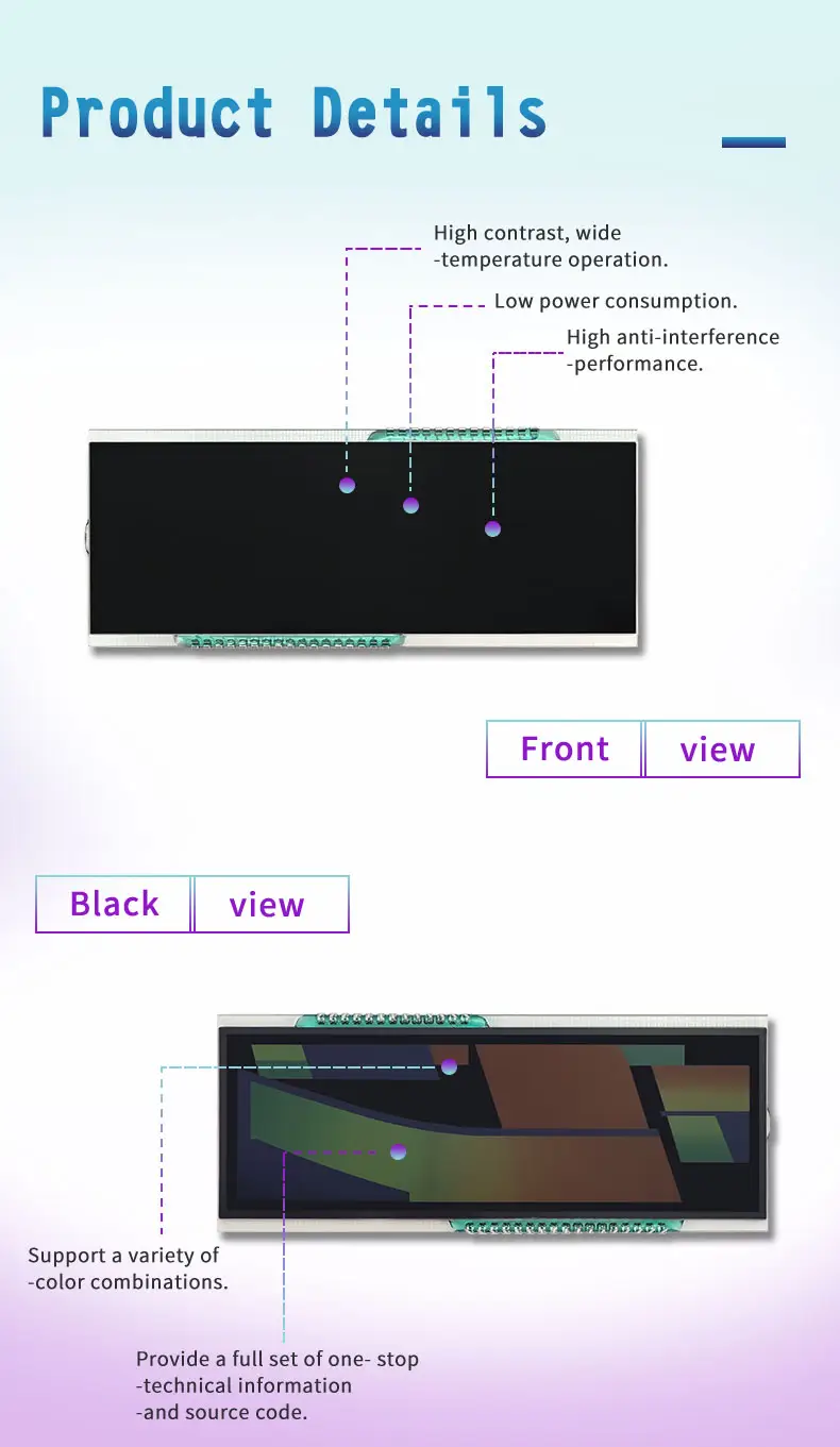 Multicolor LCD Display