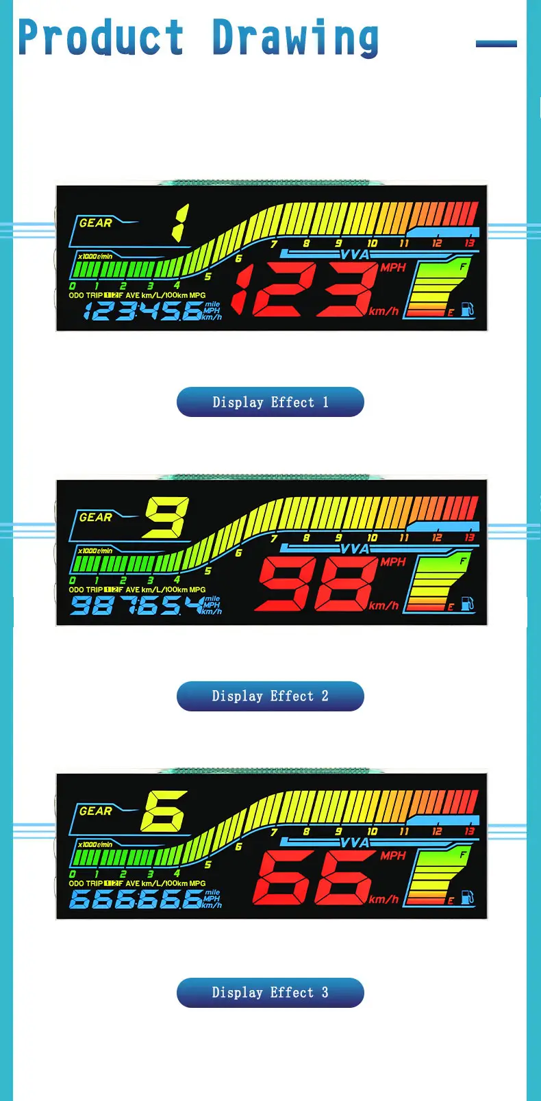 High Contrast VA LCD