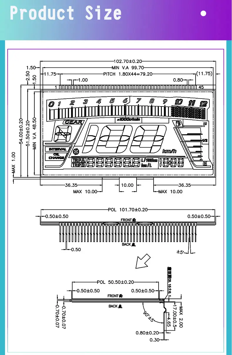 Motorcycle Speedometer Screen