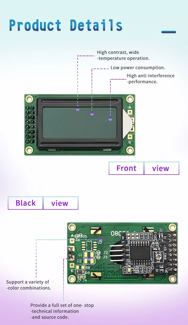 0802 Character LCD Module