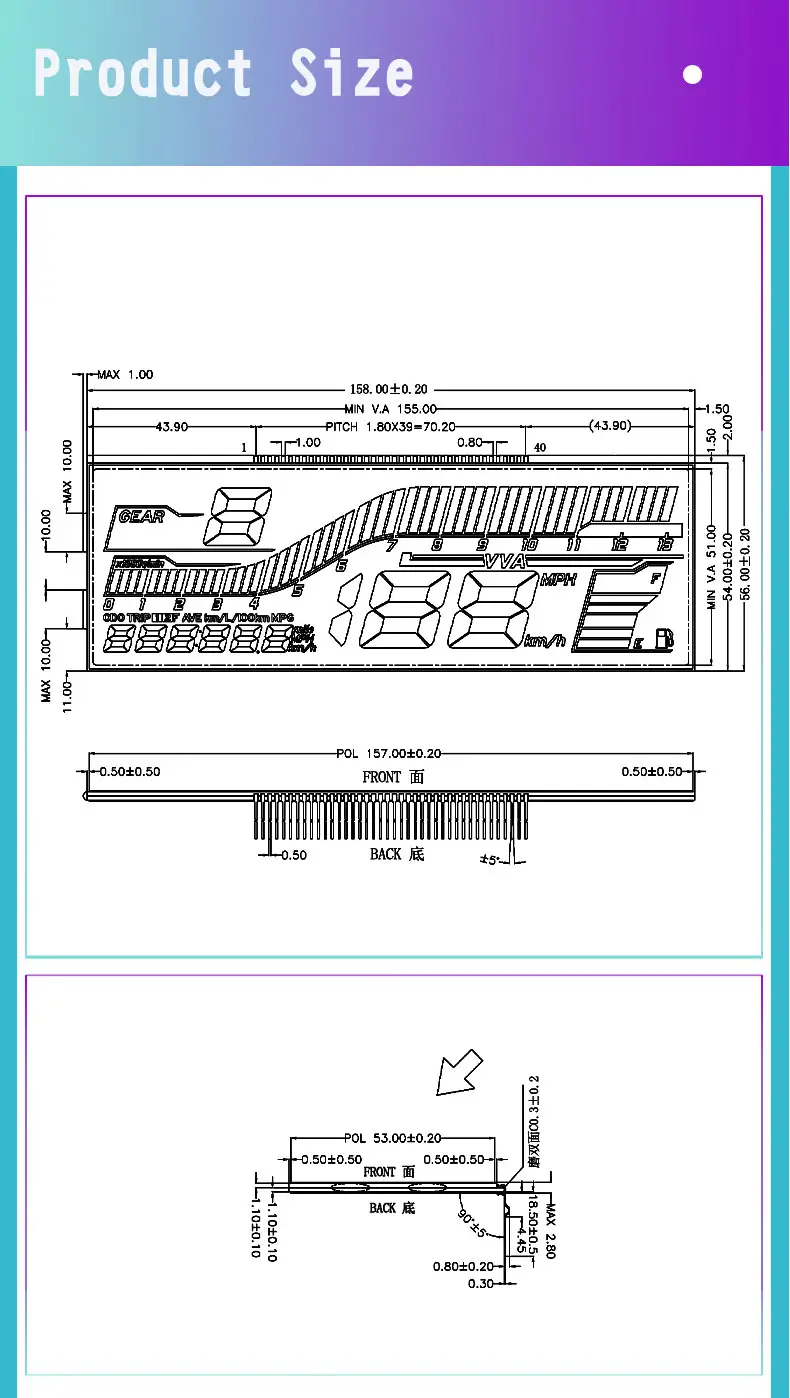 Numeric LCD Display