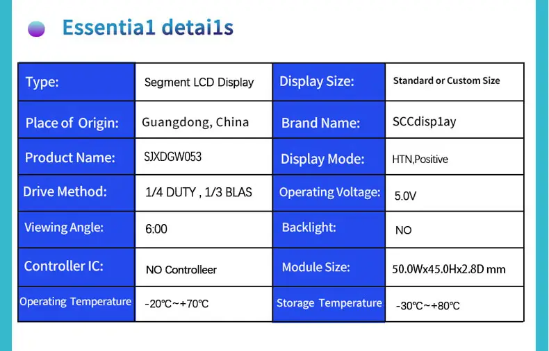 Custom LCD Panel