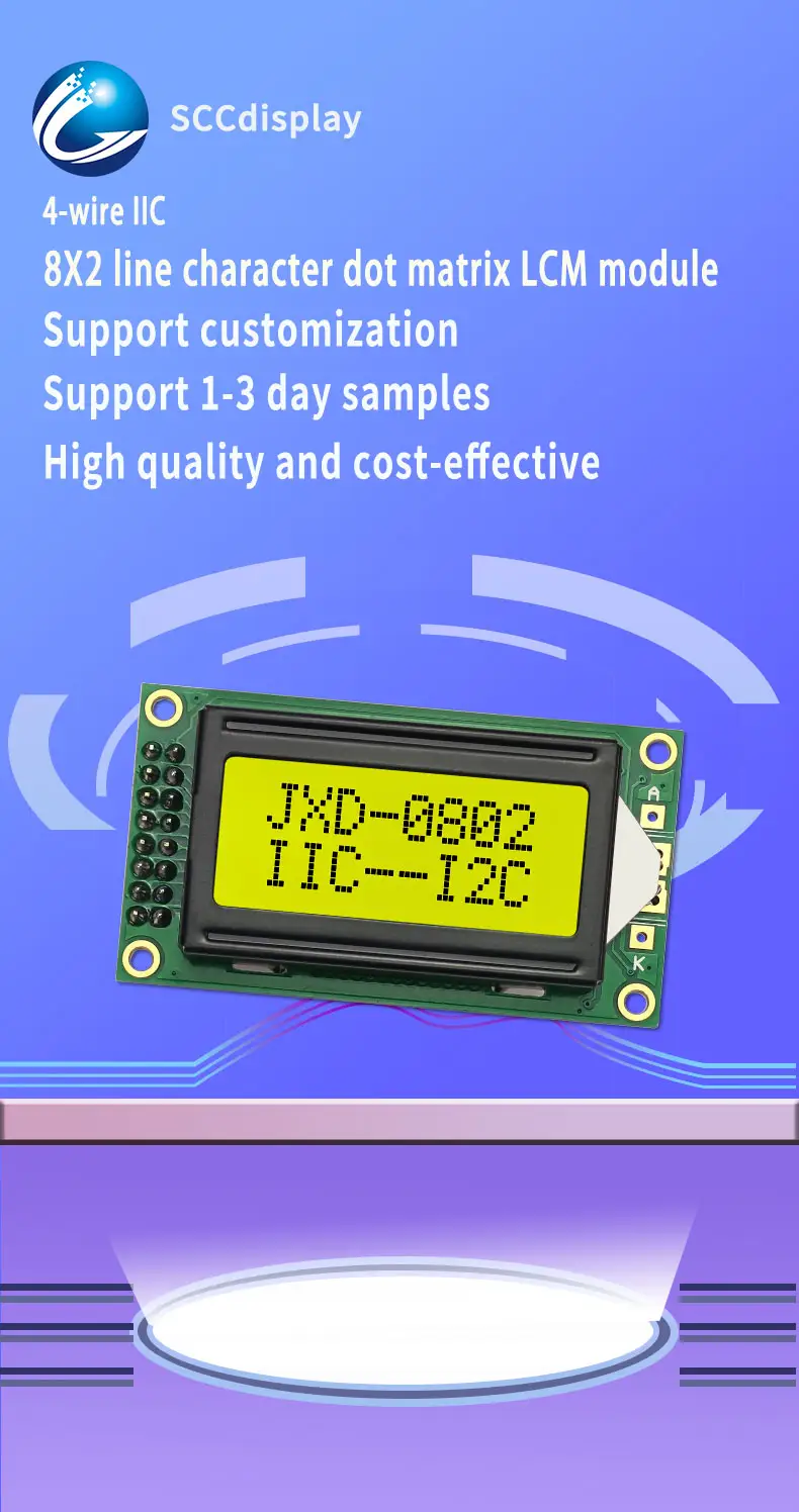 8Module de caractères LCD x2