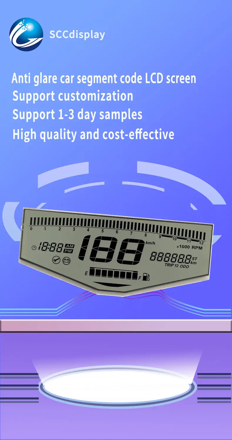 7 Segment Display LCD - Clear Numeric Display