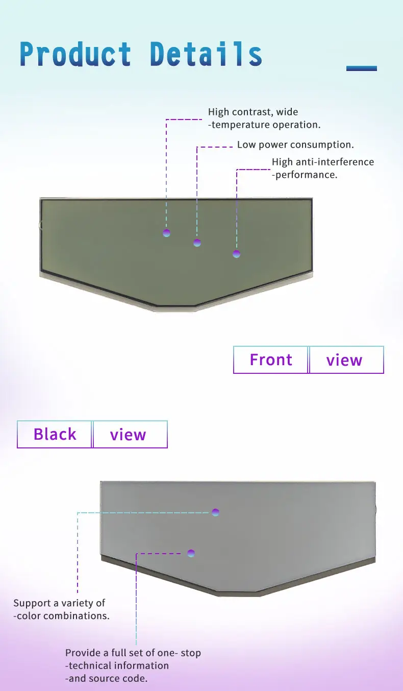 7 Segment Display LCD - Clear Numeric Display