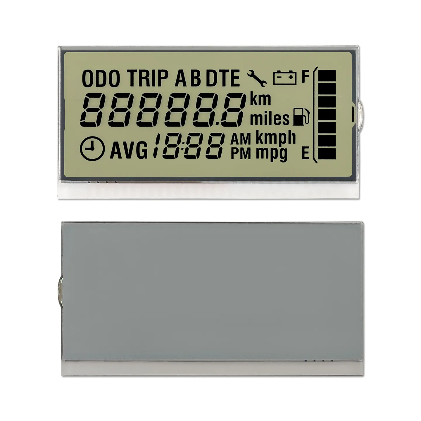 7 Segment Motorcycle LCD