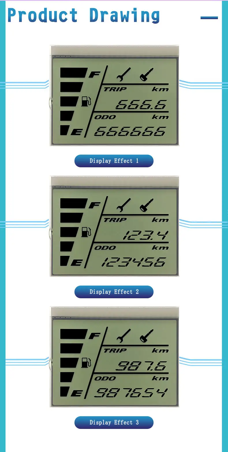 Custom Segment LCD Display