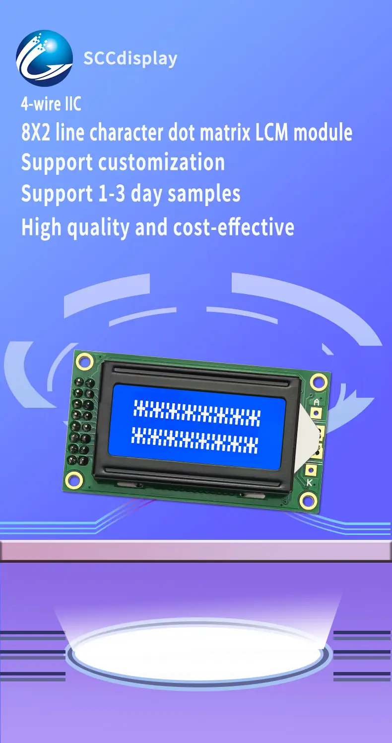 8x2 LCD Module