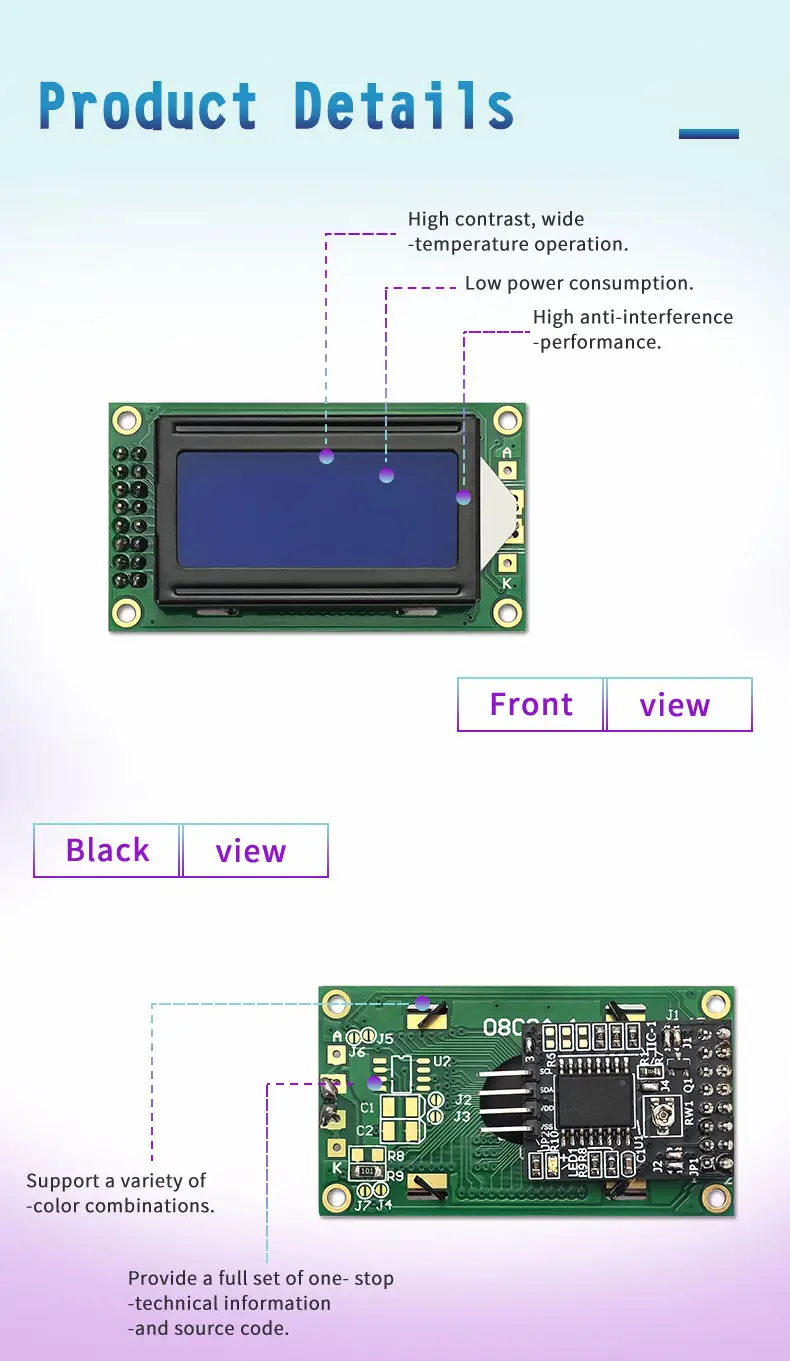 8x2 LCD Module